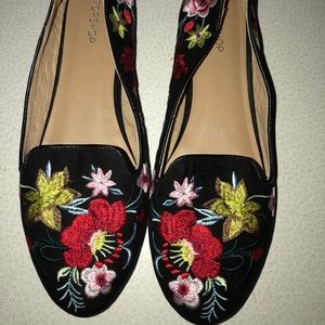 Topshop floral shoes